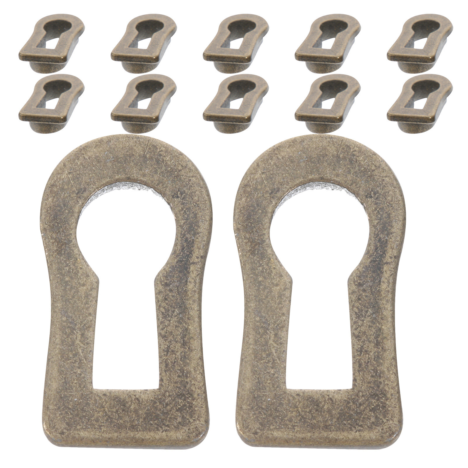 Furniture Hardware Manufacturer - 12개입 타원형 장식용 키홀 에스큐션 플레이트