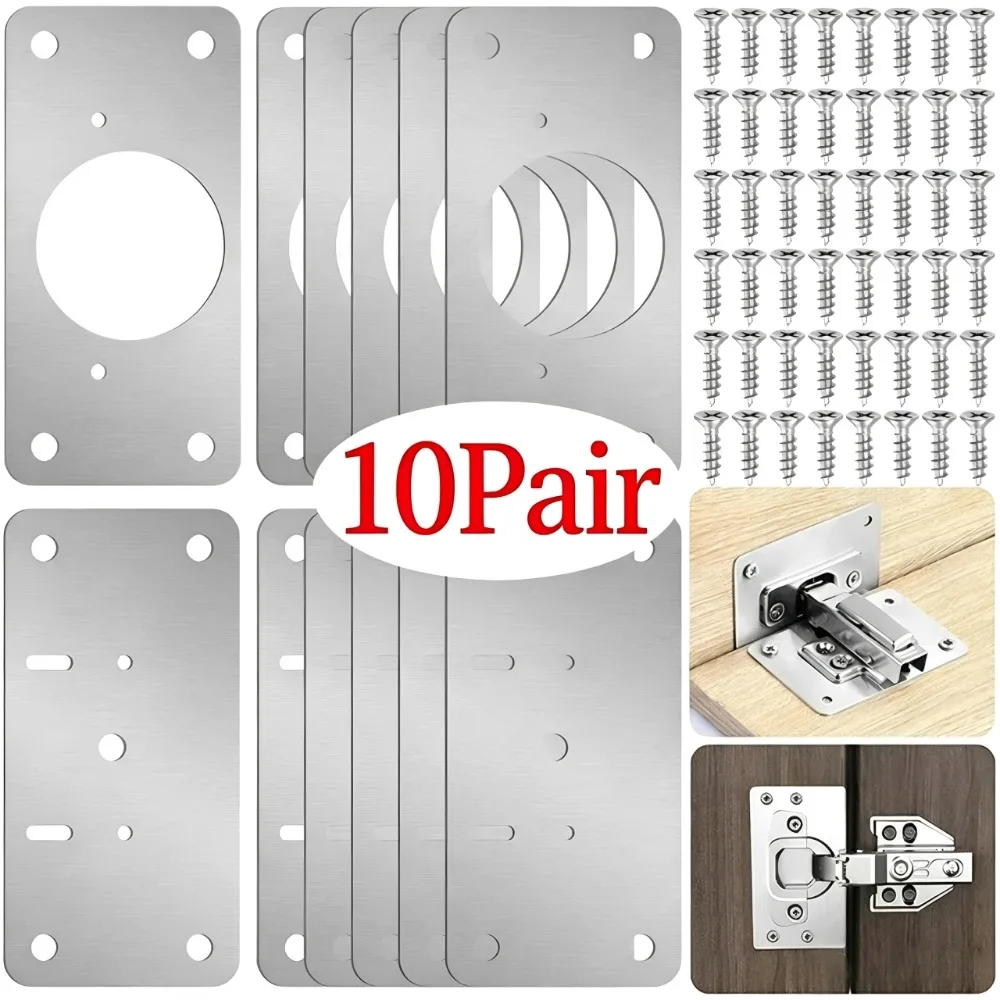 10/1쌍 힌지 수리 플레이트 주방 캐비닛 도어 힌지  - Cabinet Hinge Overlay 리뷰 및 가격